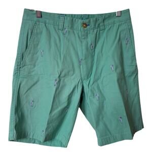 J. McLaughlin Men's All Over Seahorse Embroidered Shorts Size‎ 30 NWOT